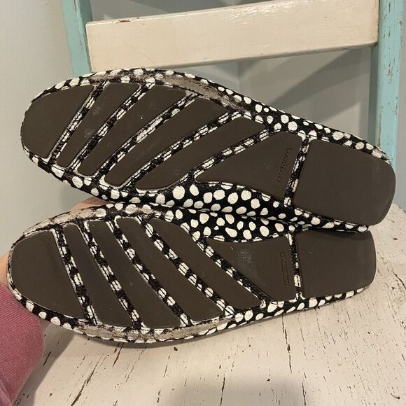 PATRICIA GREEN JILLIAN DRIVING MOCCASIN WOMENS SIZE 10M Hair Calf Cow READ DESC - Picture 9 of 11